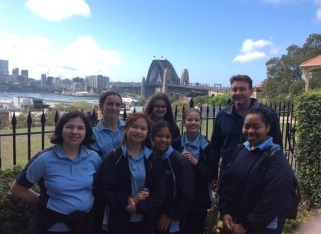 Penshurst Girls environment team at Sydney Observatory